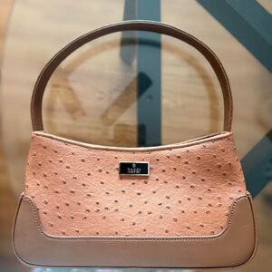 Women's Pink and Tan Bag